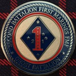 Camp Horno Second BatallionsFirst Marines Challenge Coin